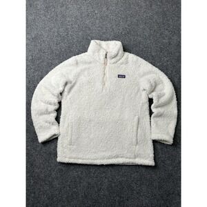 Girls Fleece Patagonia Better Sweater Cream Half Zip, Size Youth 12-14 Years